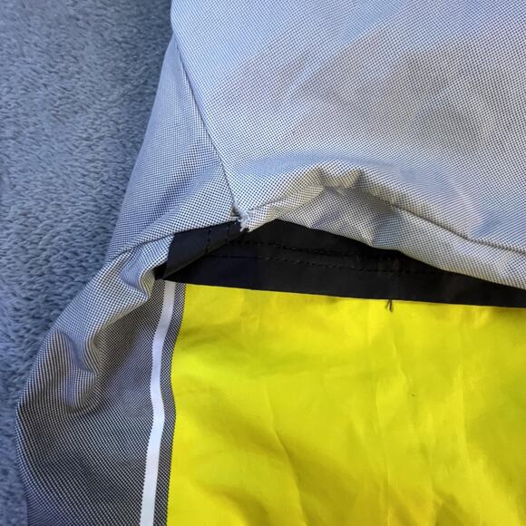 Assos Jacket Mens XL Yellow Black Cycling Windbreaker Reflective Swiss Made - Picture 9 of 12